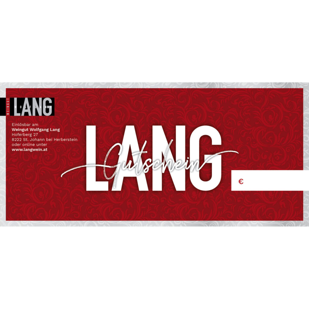 Gutschein Wein Saft Nächtigung Lang